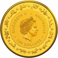  100 долларов 2018 года, Год собаки - Китайский Зодиак, фото 1 