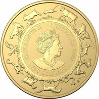  100 долларов 2020 года, Год мыши - Китайский Зодиак - другой реверс, фото 1 