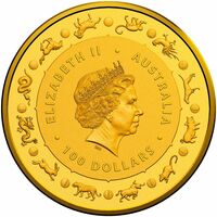  100 долларов 2020 года, Год мыши - Китайский Зодиак, фото 1 