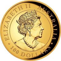  100 долларов 2020 года, Австралийский клинохвостый орел. Золото, фото 1 