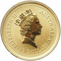  15 долларов 1993-1994 годов, Белохвостый валлаби, фото 1 