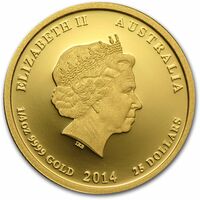  25 долларов 2014 года, Год лошади - цветная, фото 1 