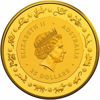  25 долларов 2020 года, Год мыши - Китайский Зодиак, фото 1 