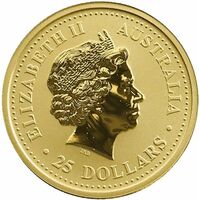  25 долларов 2005 года, Год петуха - цветная, фото 1 