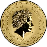  25 долларов 1999-2000 годов, Два кенгуру, фото 1 