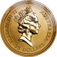  25 долларов 1992-1993 годов, Кенгуру с когтистым хвостом, фото 1 
