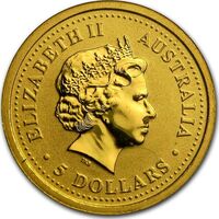  5 долларов 1999-2000 годов, Два кенгуру, фото 1 