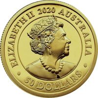  50 долларов 2020 года, 165 лет первого суверенного государства Австралии, фото 1 