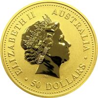  50 долларов 2007 года, Год свиньи - цветная, фото 1 