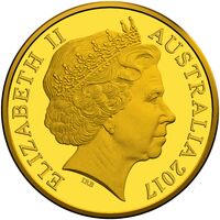  25 долларов 2017 года, Эстафета королевской эстафетной палочки, фото 1 