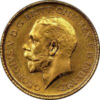  1/2 соверена 1911-1918 годов, Эдуард VII, фото 1 