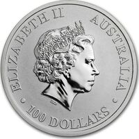  100 долларов 2019 года, Австралийский кенгуру. Платина, фото 1 