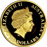  200 долларов 2014 года, 25 лет серии &amp;quot;Красный кенгуру&amp;quot;, фото 1 
