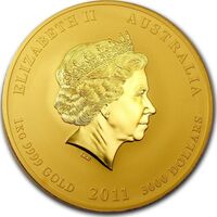  3 000 долларов 2011 года, Год кролика, фото 1 