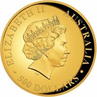  500 долларов 2016 года, Австралийский клинохвостый орел, фото 1 