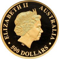  500 долларов 2015 года, Австралийский клинохвостый орел, фото 1 