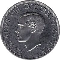  2 шиллинга 1937 года, Эдуард VIII - шаблон, фото 1 