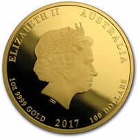  100 долларов 2017 года, Год петуха - Proof, фото 1 