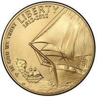  5 долларов 2012 года, 200 лет гимну США, фото 1 