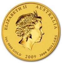  3 000 долларов 2009 года, Год быка, фото 1 
