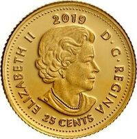  25 центов 2019 года, Букет из кленовых листьев, фото 1 