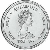  1 доллар 1977 года, Серебряный юбилей королевы, фото 1 