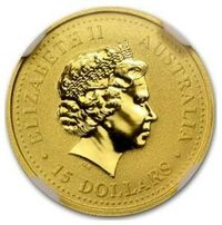  15 долларов 2007 года, Год свиньи - цветная, фото 1 