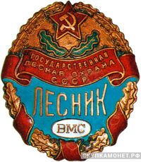  Знак военного лесника. Военно-морское министерство СССР., фото 1 