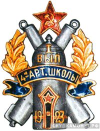  4-я артиллерийская школа 1-й выпуск, фото 1 