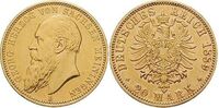  20 марок Георг II. Герцогство Сакс-Майнинген. 1889 год, фото 1 