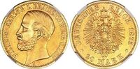  20 марок. Вильгельм. Брунсвик. 1875 год, фото 1 