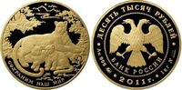  10000 рублей 2011 год (золото, Переднеазиатский леопард), фото 1 