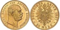  20 марок Эрнст. Герцогство Саксен-Альтенбург. 1887 год, фото 1 
