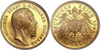  20 марок Карл Гюнтер. Княжество Шварцбург-Сондерсхаузен. 1896 год, фото 1 