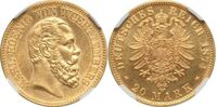  20 марок Карл I. Королевство Вюртемберг. 1874-1876 год, фото 1 