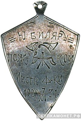  Памятный жетон &amp;quot;Юбиляру&amp;quot;. Профессиональная пожарная команда, фото 1 