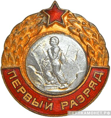  Квалификационный спортивный знак «Первый разряд», спортивные знаки и жетоны, фото 1 