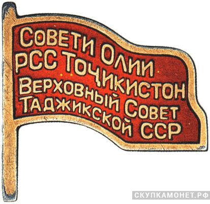  Жетон «Депутат ВС Таджикской ССР», знаки и жетоны членов ЦИК и депутатов Верховных Советов, фото 1 