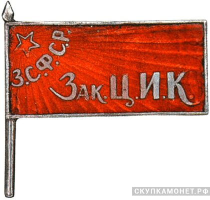  Жетон «Член ЦИК ЗСФСР», знаки и жетоны членов ЦИК и депутатов Верховных Советов, фото 1 