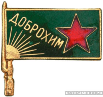  Членский знак ДОБРОХИМа, знаки добровольных обществ и общественных организаций, фото 1 