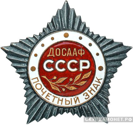  «Коллективный Почетный знак ДОСААФ», знаки добровольных обществ и общественных организаций, фото 1 
