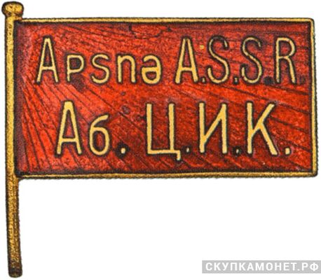  Жетон «Член ЦИК Абхазской АССР», знаки и жетоны членов ЦИК и депутатов Верховных Советов, фото 1 