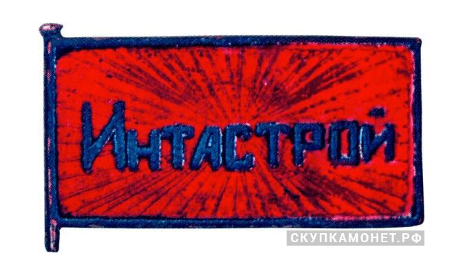  Знак участника строительства «Интастрой», знаки и жетоны героев труда и ударников первых пятилеток, фото 1 