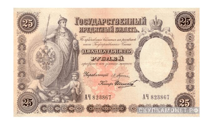  25 рублей Э. Д. Плеске, фото 1 