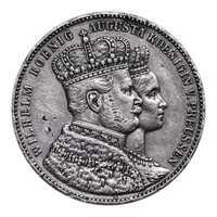  1 талер 1861 года, Коронация Вильгельма I и Августы, фото 1 