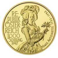  1000 Шиллингов 1997 года, Мария Антуанетта, фото 1 