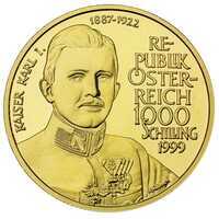  1000 Шиллингов 1999 года, Карл 1, фото 1 