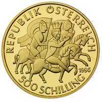  500 Шиллингов 1996 года, 1000 лет Австрии, фото 1 