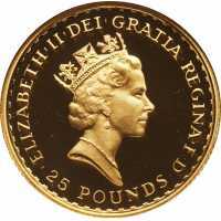  25 фунтов 1990-1996г, Стоящая Британия, фото 1 