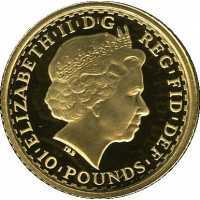  10 фунтов 1998-2012г, Стоящая Британия, фото 1 